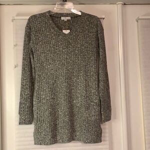 Peyton Bre Gray Long Sleeve Sweater Dress Pockets Girls Size 16 New